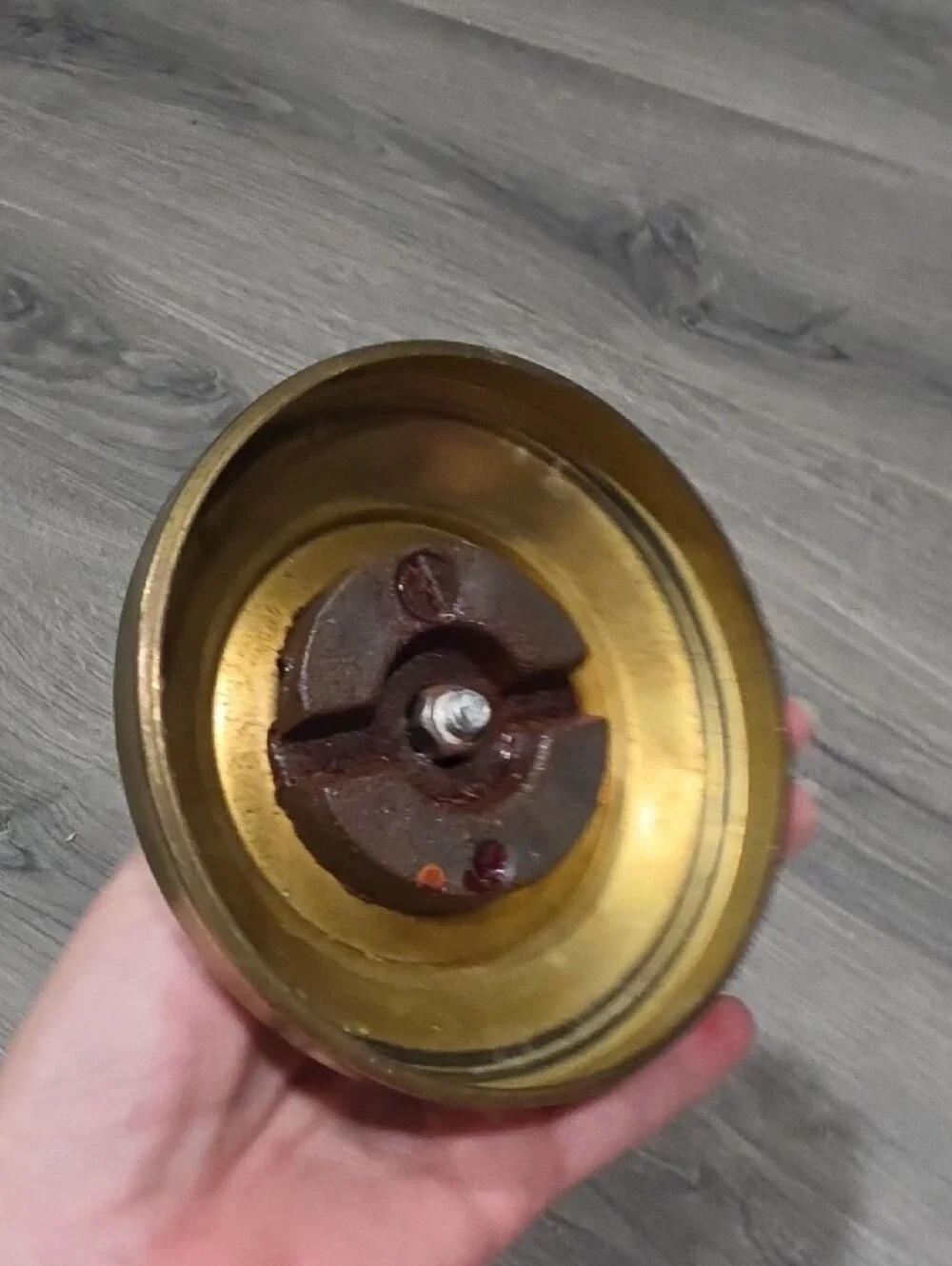 Brass Vintage Low Profile Candle Holder